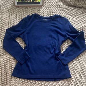L.L. Bean Navy Long Sleeve Top